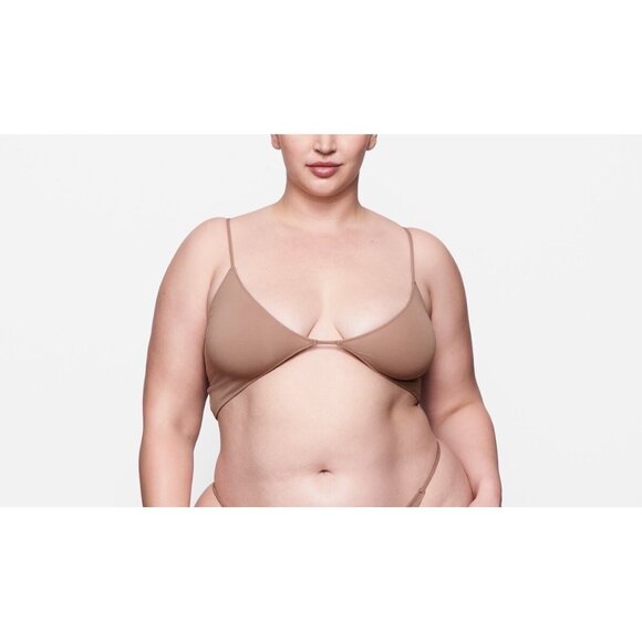 SKIMS | Tops | Skims Glissenette Cropped Corset Top In Sienna L